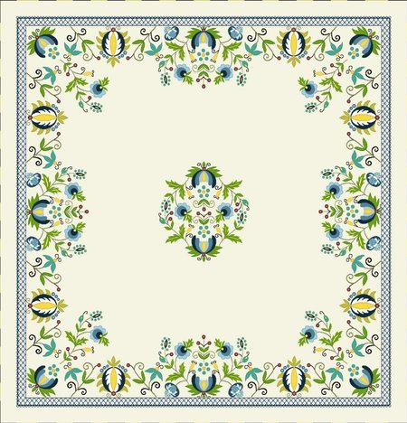 Obrus 100x100 | Kwiaty