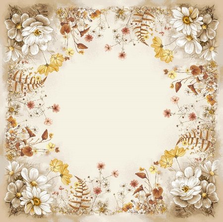 Obrus 100x100 | Kwiaty