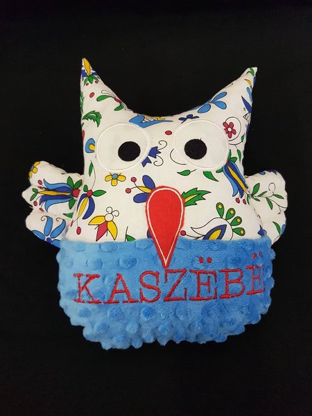 Poduszka sowa „Kaszëbë” – wzór kaszubski