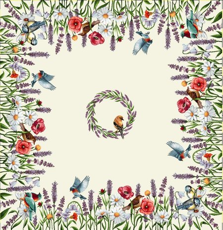 Obrus 100x100 | Kwiaty