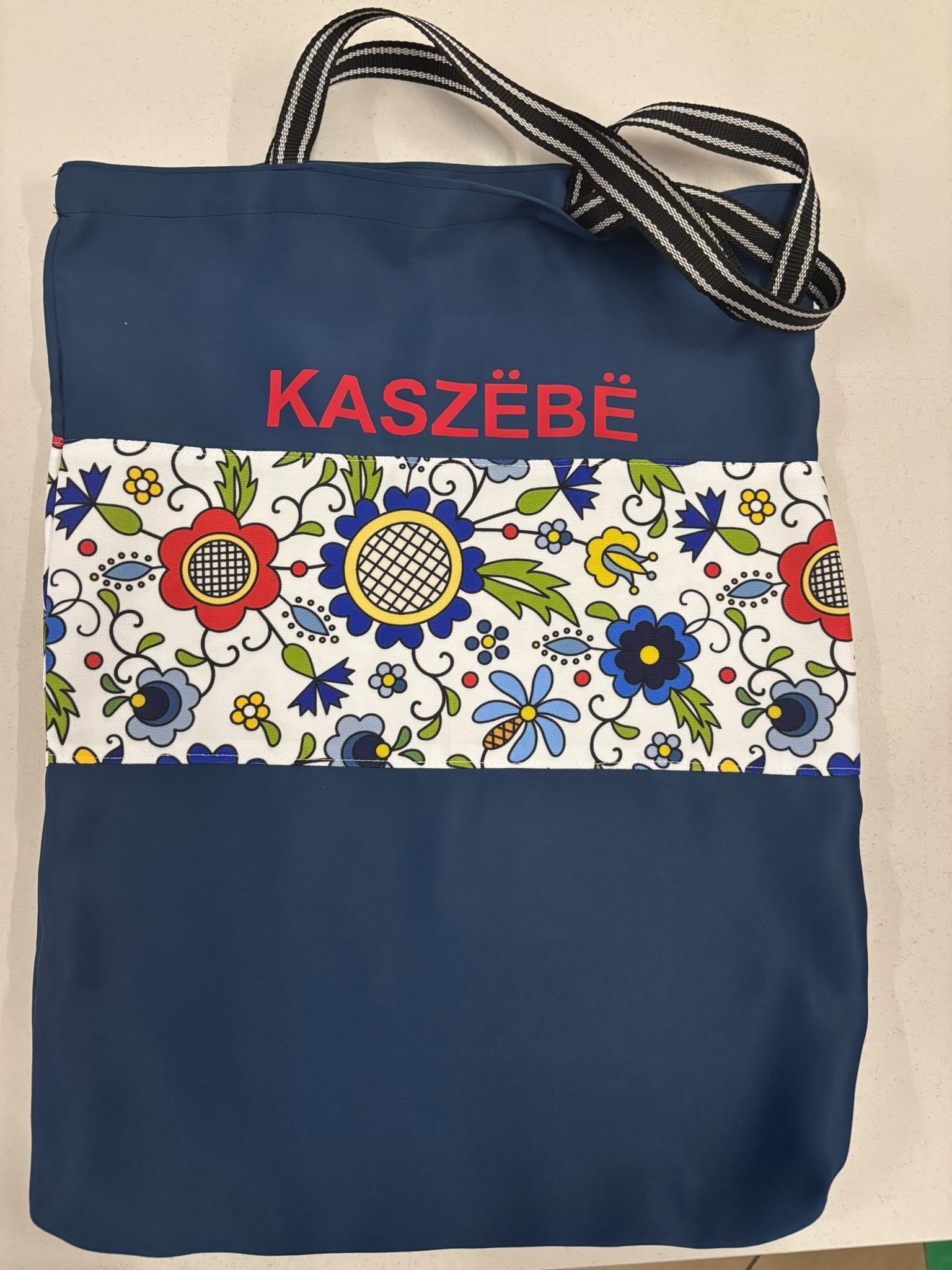 Torba kaszubska „Kaszëbë” granatowa